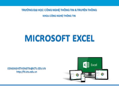 Bài giảng Microsoft Excel
