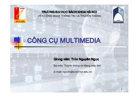 Công nghệ thông tin - Công cụ multimedia