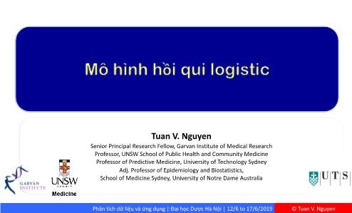 Phân tích dữ liệu và ứng dụng - Mô hình hồi qui logistic (logistic regression)