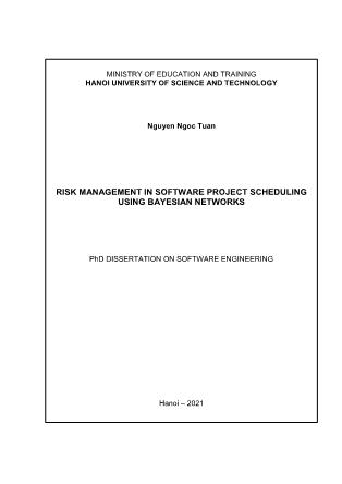 Risk management in software project scheduling using bayesian networks