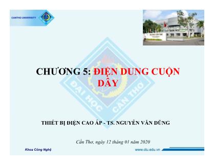 Thiết bị điện cao áp - Chương 5: Điện dung cuộn dây