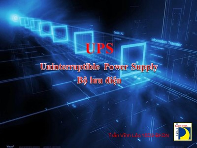 Tìm hiểu về Bộ lưu điện UPS