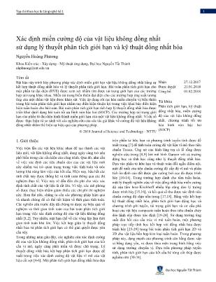 Xác định miền cường độ của vật liệu không đồng nhất sử dụng lý thuyết phân tích giới hạn và kỹ thuật đồng nhất hóa