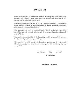 Luận án Nghiên cứu xử lý nâng cao nước thải chứa thuốc nhuộm hoạt tính bằng phương pháp điện hóa với điện cực chọn lọc