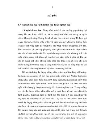 Một phương pháp đánh giá mức độ an toàn của kết cấu khung chịu tải trọng động theo lý thuyết tập mờ