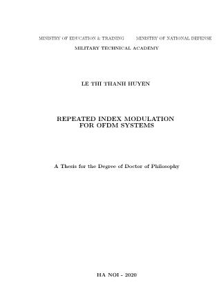 Repeated index modulation for ofdm systems