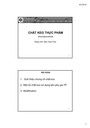 Chất keo thực phẩm