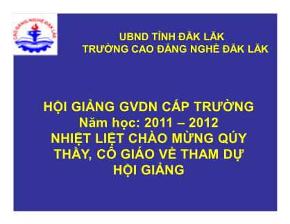 Cơ khí, chế tạo máy - Bài 2: Bảo dưỡng hệ thống phân phối khí