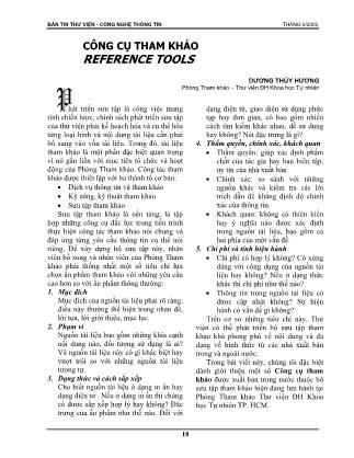 Công cụ tham khảo Reference tools