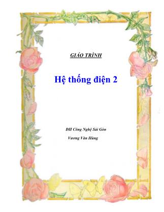 Giáo trình Hệ thống điện 2