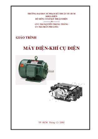 Giáo trình Máy điện - Khí cụ điện