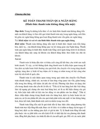 Kế toán ngân hàng - Kế toán thanh toán qua ngân hàng