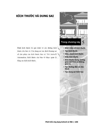 Phát triển AutoCAD bằng ActiveX & VBA - Chương 5: Kích thước và dung sai