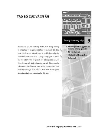 Phát triển AutoCAD bằng ActiveX & VBA - Chương 9: Tạo bố cục và in ấn