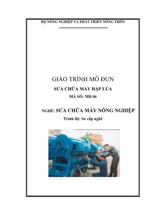 Sửa chữa máy nông nghiệp - Sửa chữa máy đập lúa