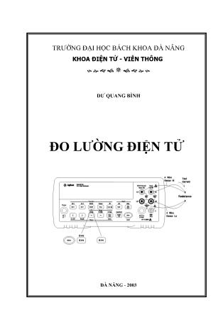 Tài liệu môn Đo lường điện tử