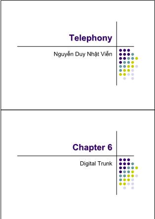 Telephony - Chapter 6: Digital trunk