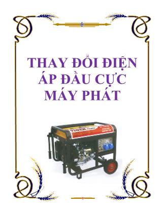 Thay đổi điện áp đầu cực máy phát