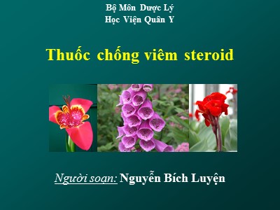 Thuốc chống viêm steroid