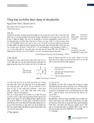 Tổng hợp acefyllin dược dụng từ theophyllin