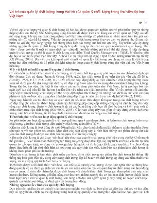 Vai trò của quản lý chất lượng trong Vai trò của quản lý chất lượng trong thư viện đại học Việt Nam