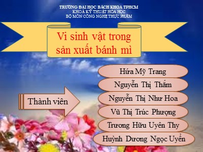 Vi sinh vật trong sản xuất bánh mì