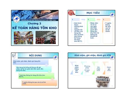 Bài giảng Kế toán tài chính - Chương 3: Kế toán hàng tồn kho - Trường Đại học Mở TP.HCM