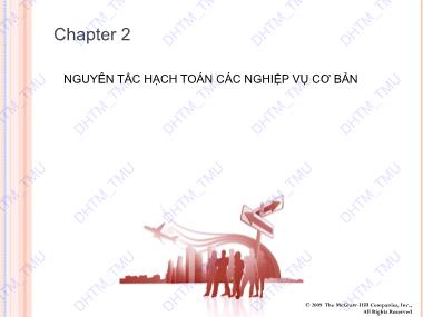 Bài giảng Kế toán tài chính quốc tế 1 - Chương 2: Nguyên tắc hạch toán các nghiệp vụ cơ bản - Trường Đại học Thương Mại