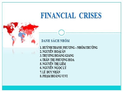 Bài giảng Khủng hoảng tài chính (Financial crises)
