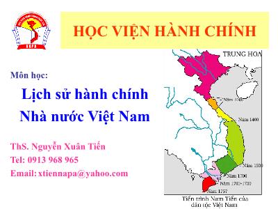 Bài giảng Lịch sử hành chính Nhà nước Việt Nam - Chương 5: Hành chính Nhà nước giai đoạn từ 1802 đến 1858