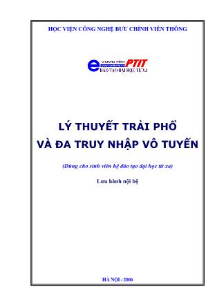 Giáo trình Lý thuyết trải phổ và đa truy nhập vô tuyến - Học viện CN Bưu chính Viễn thông